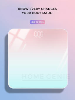 Home Genie USB Rechargeable Body Weighing Scale 