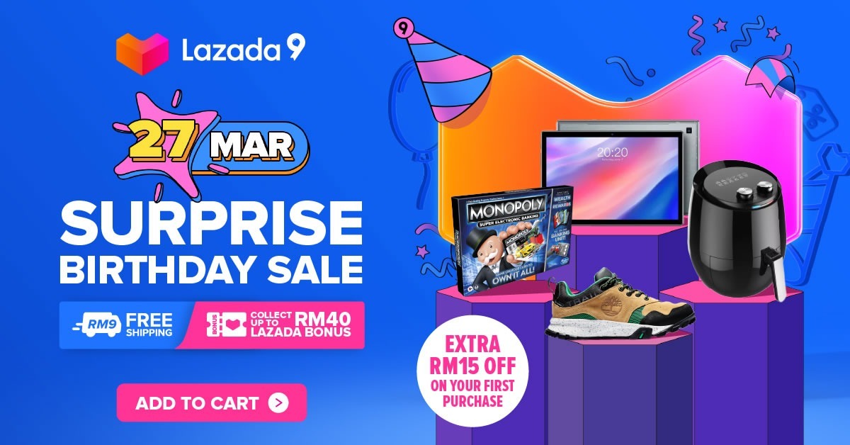 Lazada Birthday Sale 2021 Malaysia 19 Huge Deals 14 Credit Card Promo Code