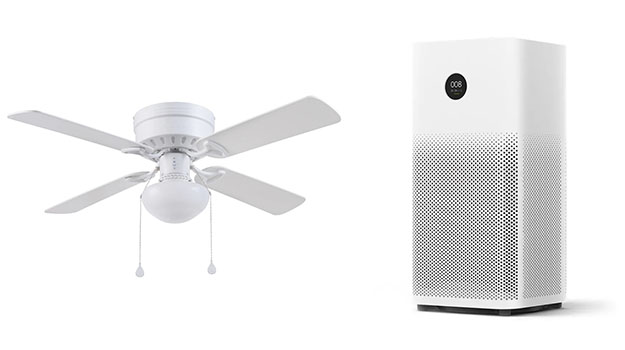 ceiling fan and air purifier